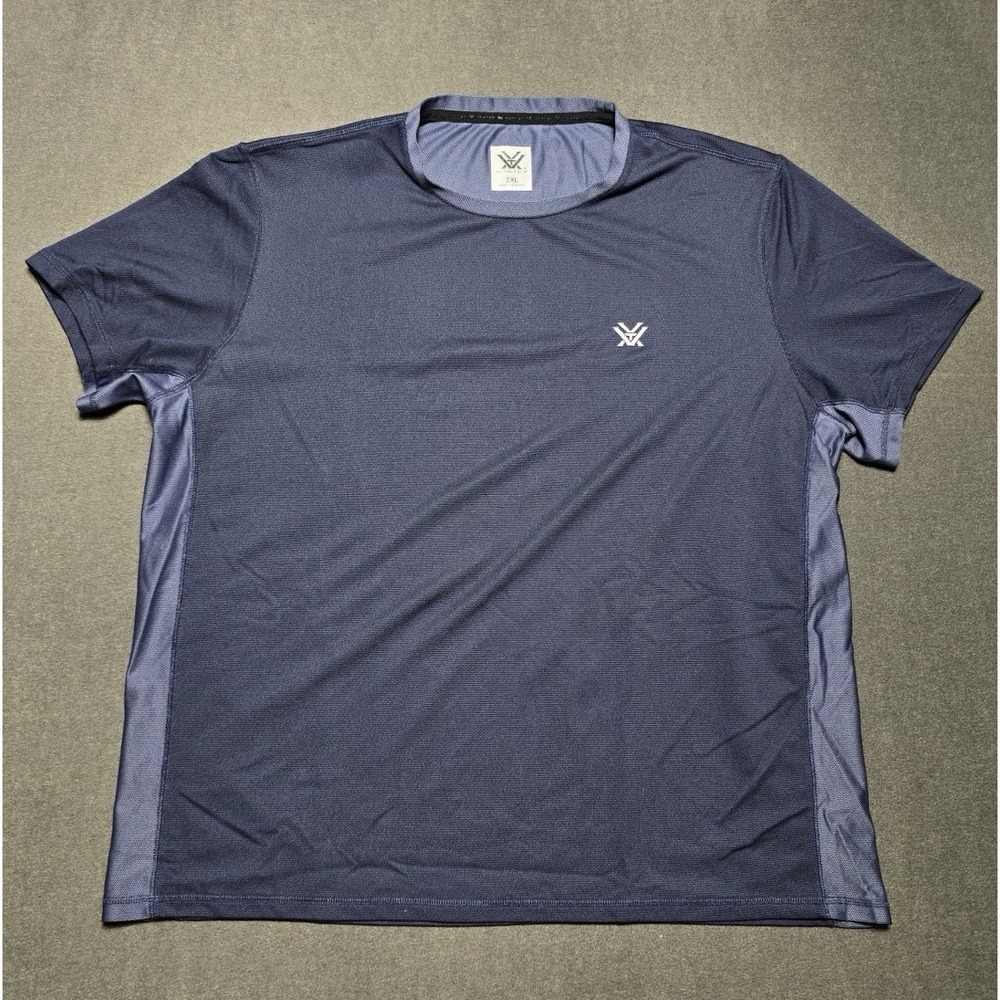 Vortex Short Sleeve Performance Shirt‎ Men's 2XL  Blue Breathable